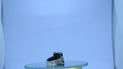 Men’s Antique Silver Ring with Square Black Stone – Vintage Bold Design - Image 3